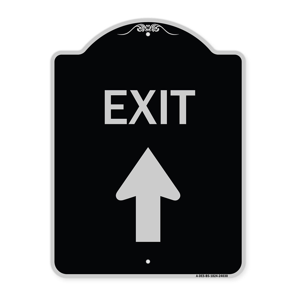Exit Sign Exit with Up Arrow