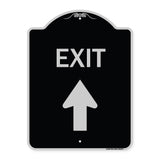 Exit Sign Exit with Up Arrow