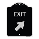 Exit Sign Exit with Right Arrow