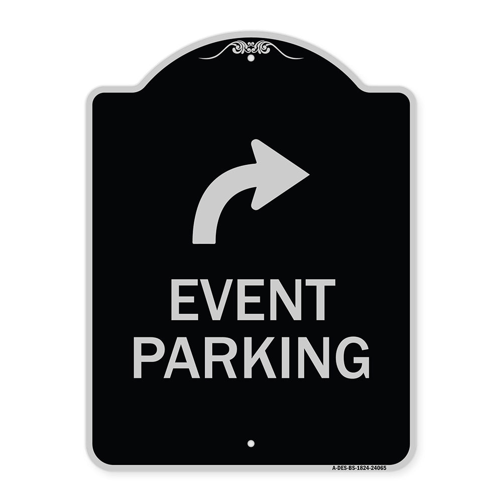 Event Parking Only (With Upper Right Arrow)