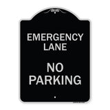 Emergency Lane No Parking Sign