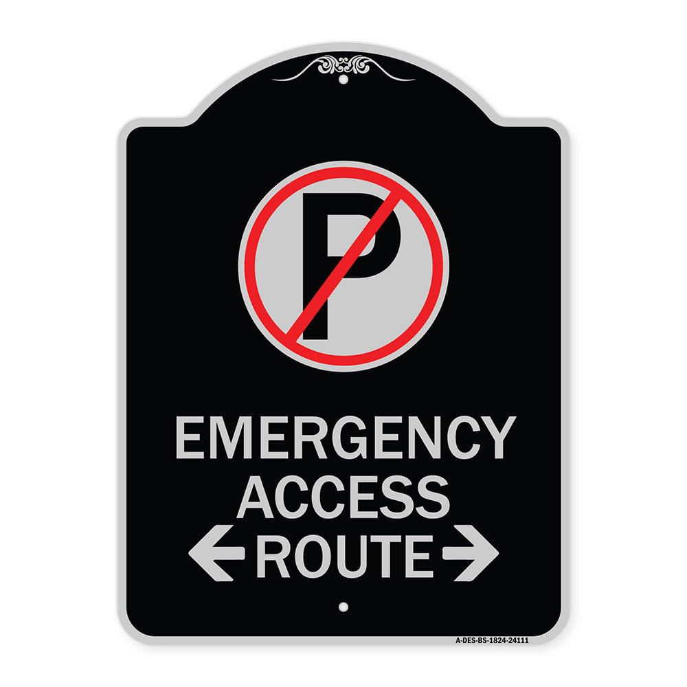 Emergency Access Route (With Bidirectional Arrow)