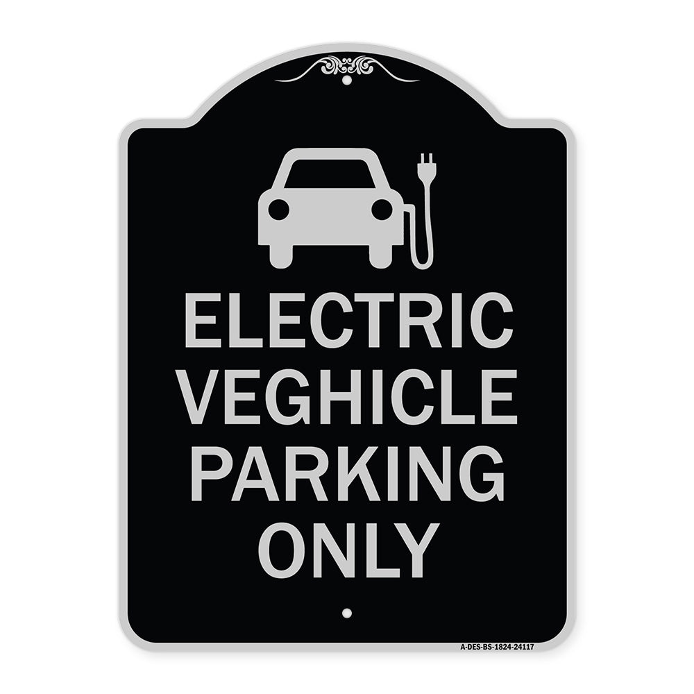 Electric Vehicle Parking Only (With Graphic)