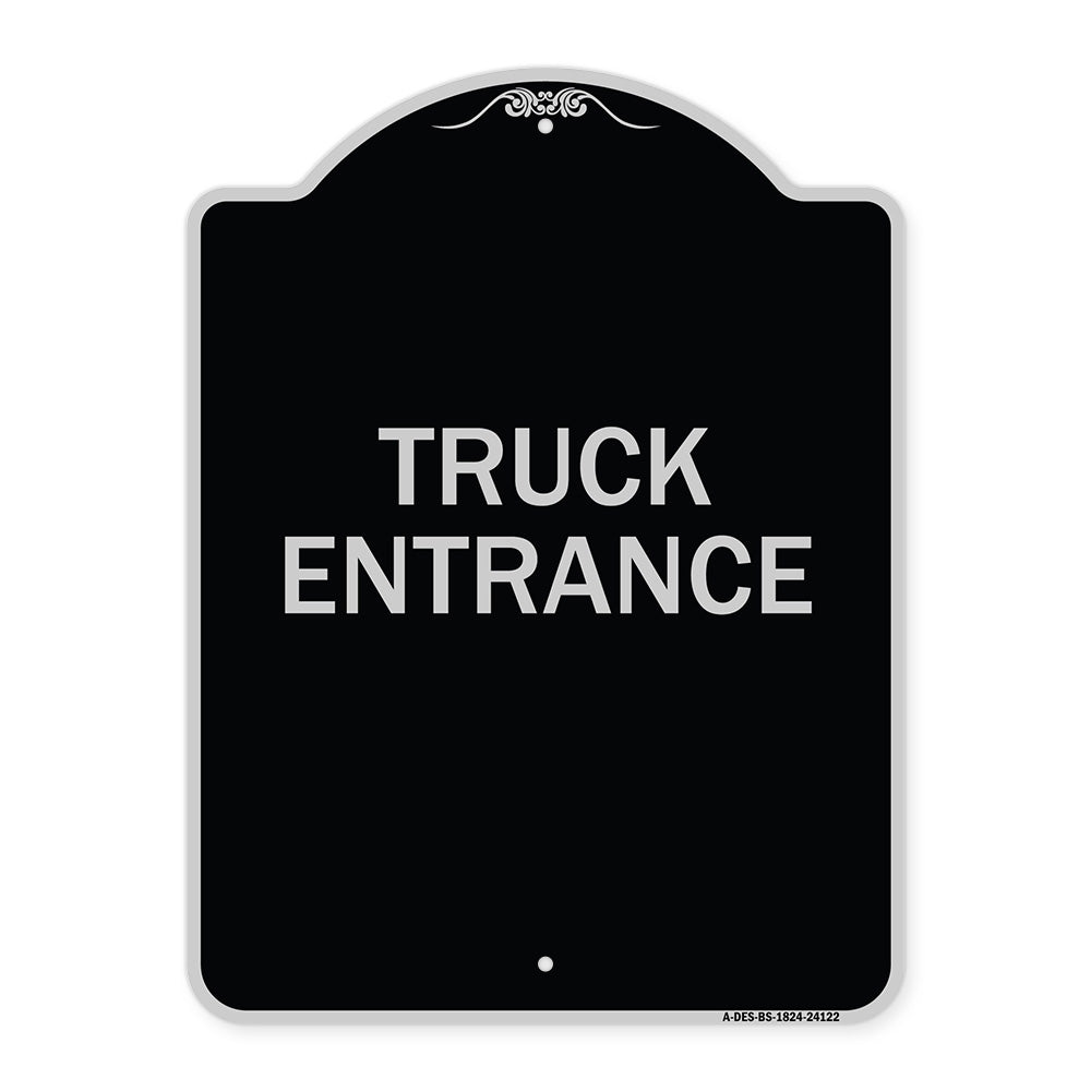 Driveway Sign Truck Entrance