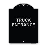 Driveway Sign Truck Entrance