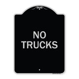 Driveway Sign No Trucks