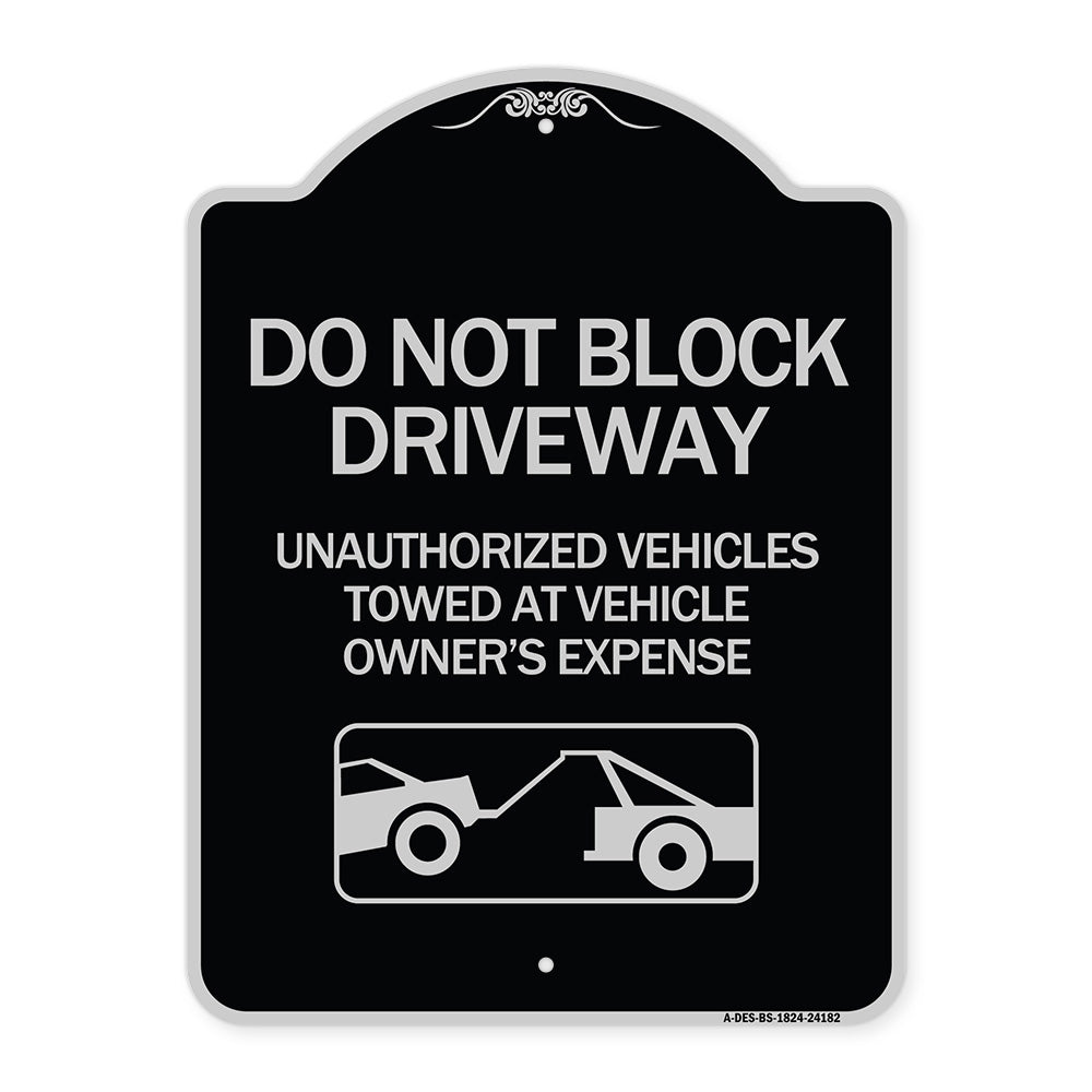 Do Not Block Driveway (With Graphic)
