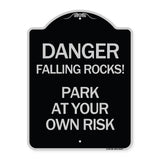 Danger Falling Rocks! - Park at Your Own Risk