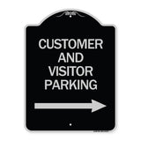 Customer and Visitor Parking (With Right Arrow)