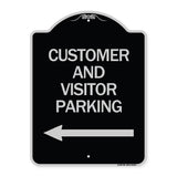 Customer and Visitor Parking (With Left Arrow)