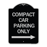 Compact Car Parking Only (With Right Arrow)