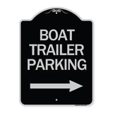 Boat Trailer Parking (With Right Arrow Symbol)