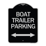 Boat Trailer Parking (With Bidirectional Arrow Symbol)