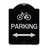 Bicycle Symbol Parking (With Bidirectional Arrow)