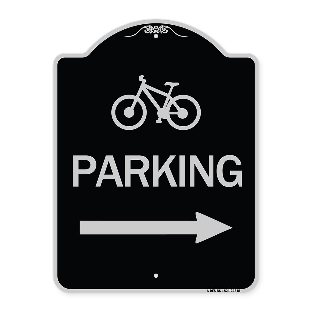 Bicycle Symbol Parking (Right Arrow