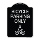 Bicycle Parking Only (With Cycle and Lock Symbol