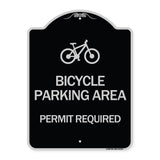 Bicycle Parking Area - Permit Required with Graphic