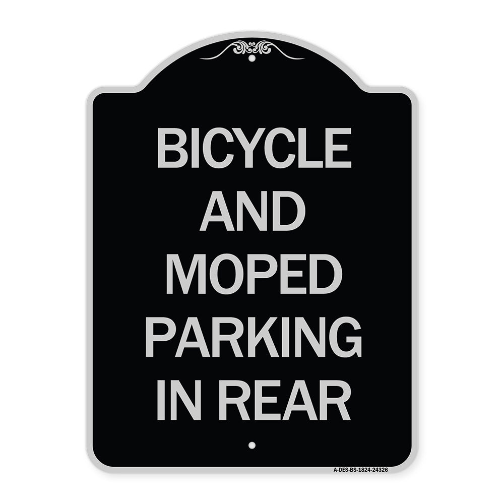 Bicycle and Moped Parking in Rear