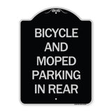 Bicycle and Moped Parking in Rear