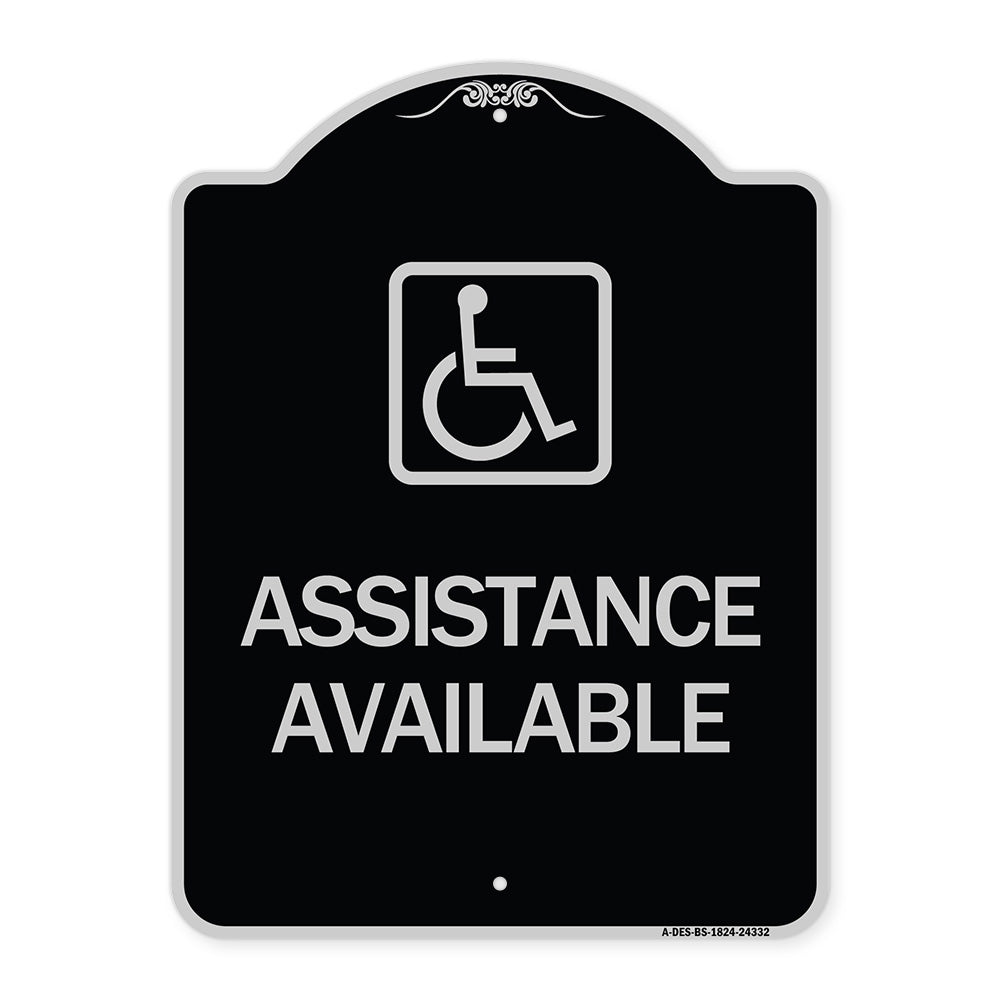 Assistance Available with Handicap Symbol