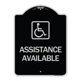 Assistance Available with Handicap Symbol