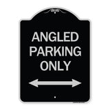 Angle Parking Only (With Bidirectional Arrow)