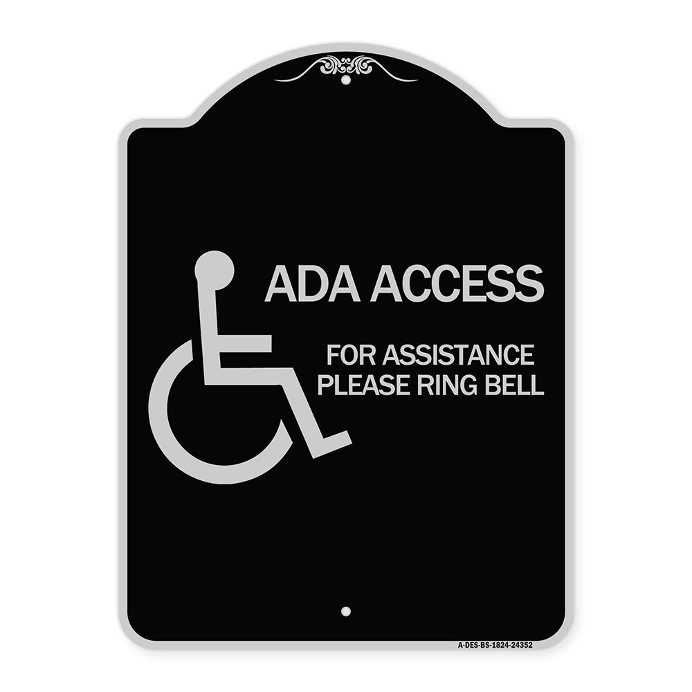 ADA Access for Assistance Ring Bell (With New Isa Symbol)