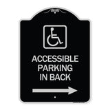 Accessible Parking on Right Arrow (With Graphic)