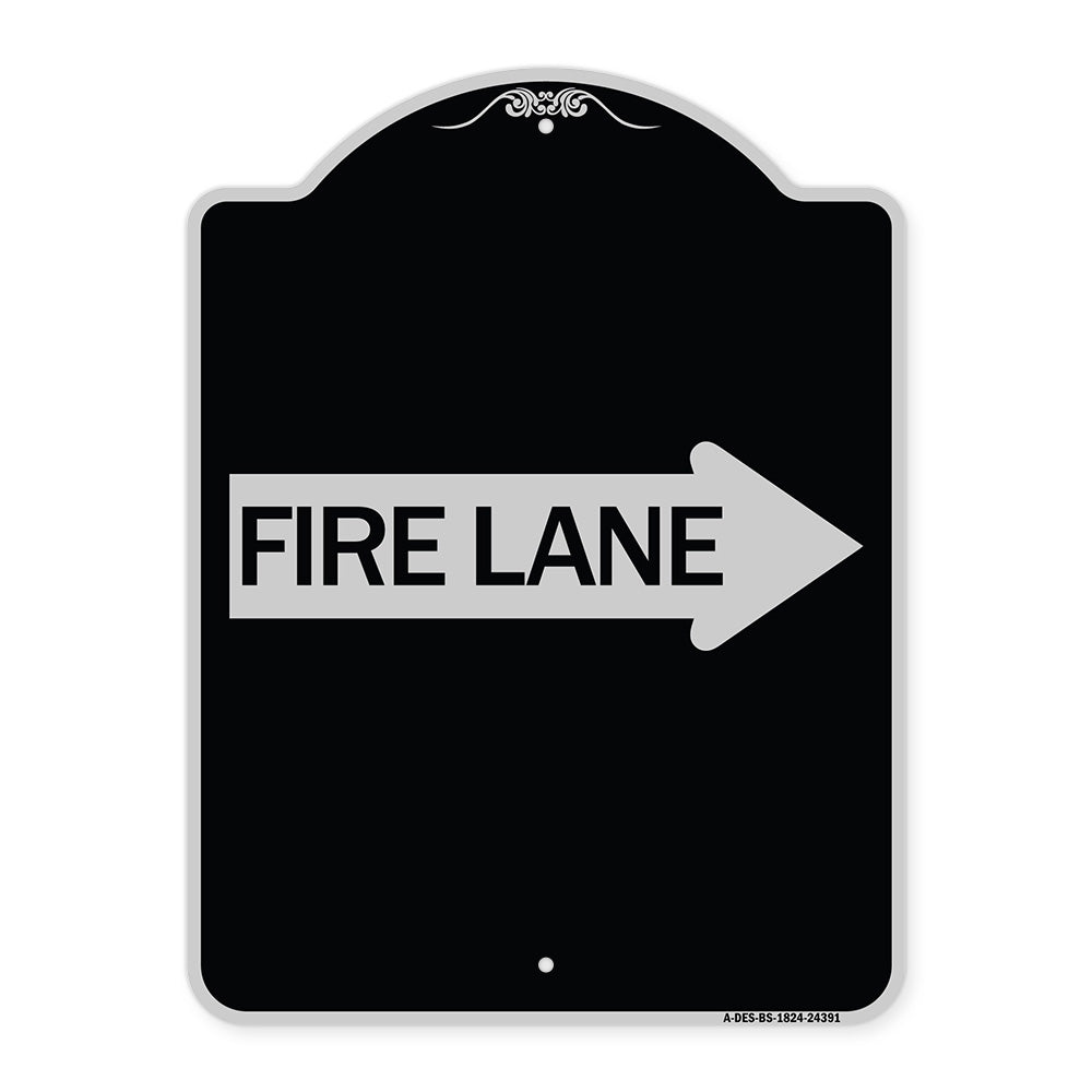Fire Lane Right Arrow