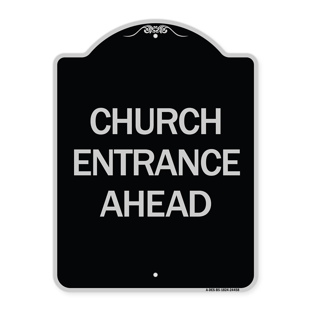 Church Entrance Ahead