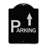 Parking with Arrow Pointing Up
