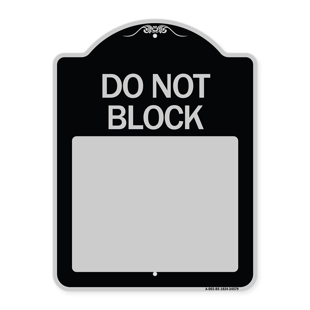 Do Not Block Custom No Parking Text Here