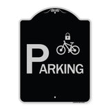 Parking (With Cycle and Lock Symbol)