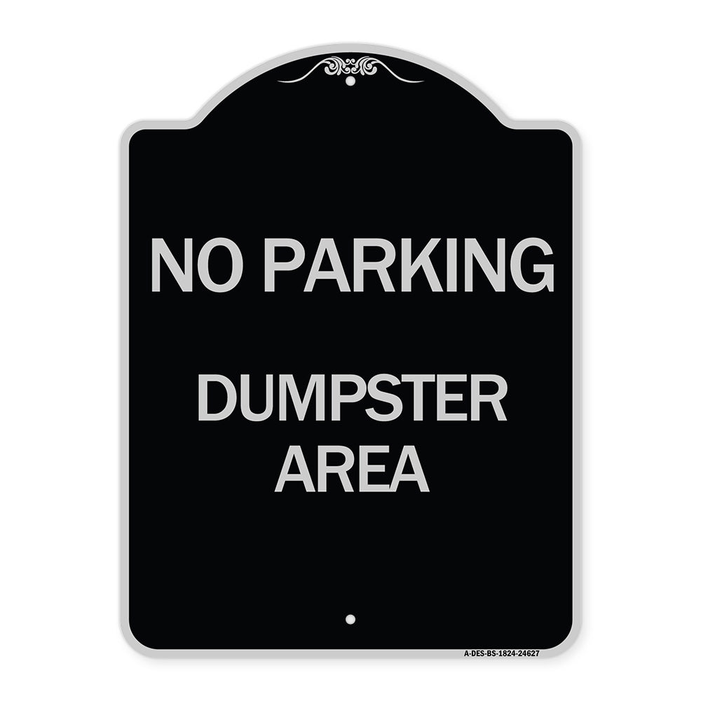 No Parking Dumpster Area