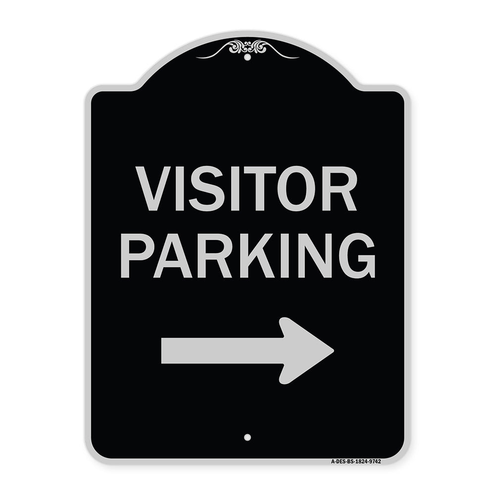 Visitor Parking (With Right Arrow)