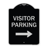 Visitor Parking (With Right Arrow)