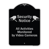Security Notice All Activities Monitored By Video Cameras