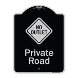 Private Road With No Outlet Symbol