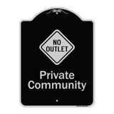 Private Community With No Outlet Symbol