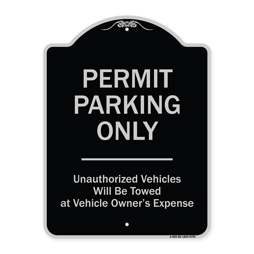 Permit Parking Only Unauthorized Vehicles