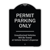 Permit Parking Only Unauthorized Vehicles