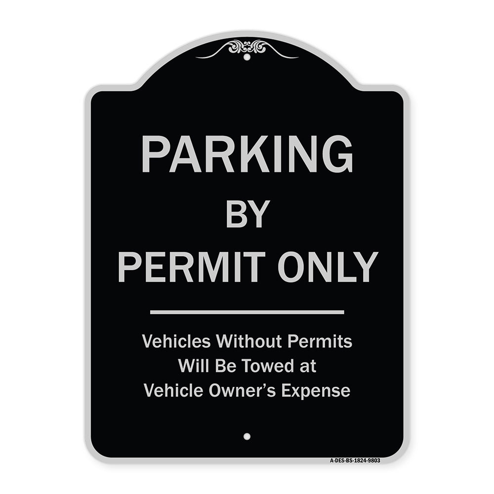Parking By Permit Only Vehicles Without Permits Towed At Vehicle Owner's Expense