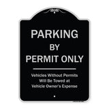 Parking By Permit Only Vehicles Without Permits Towed At Vehicle Owner's Expense