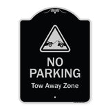 No Parking Tow Away Zone With Graphic