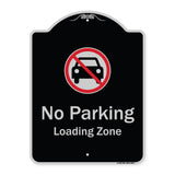 No Parking, Loading Zone With No Car Symbol