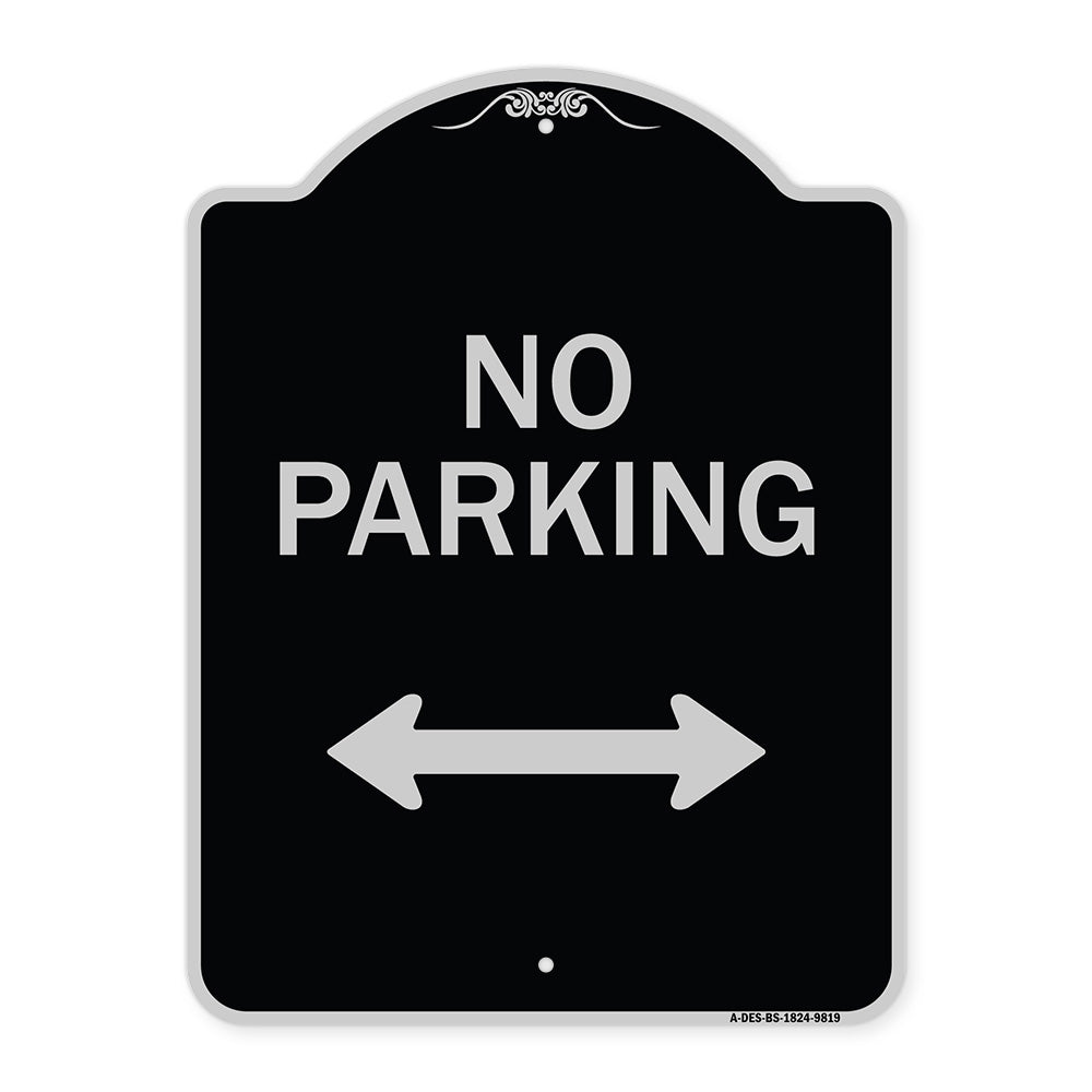 No Parking With Bidirectional Arrow