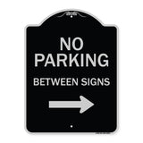 No Parking Between Signs Right