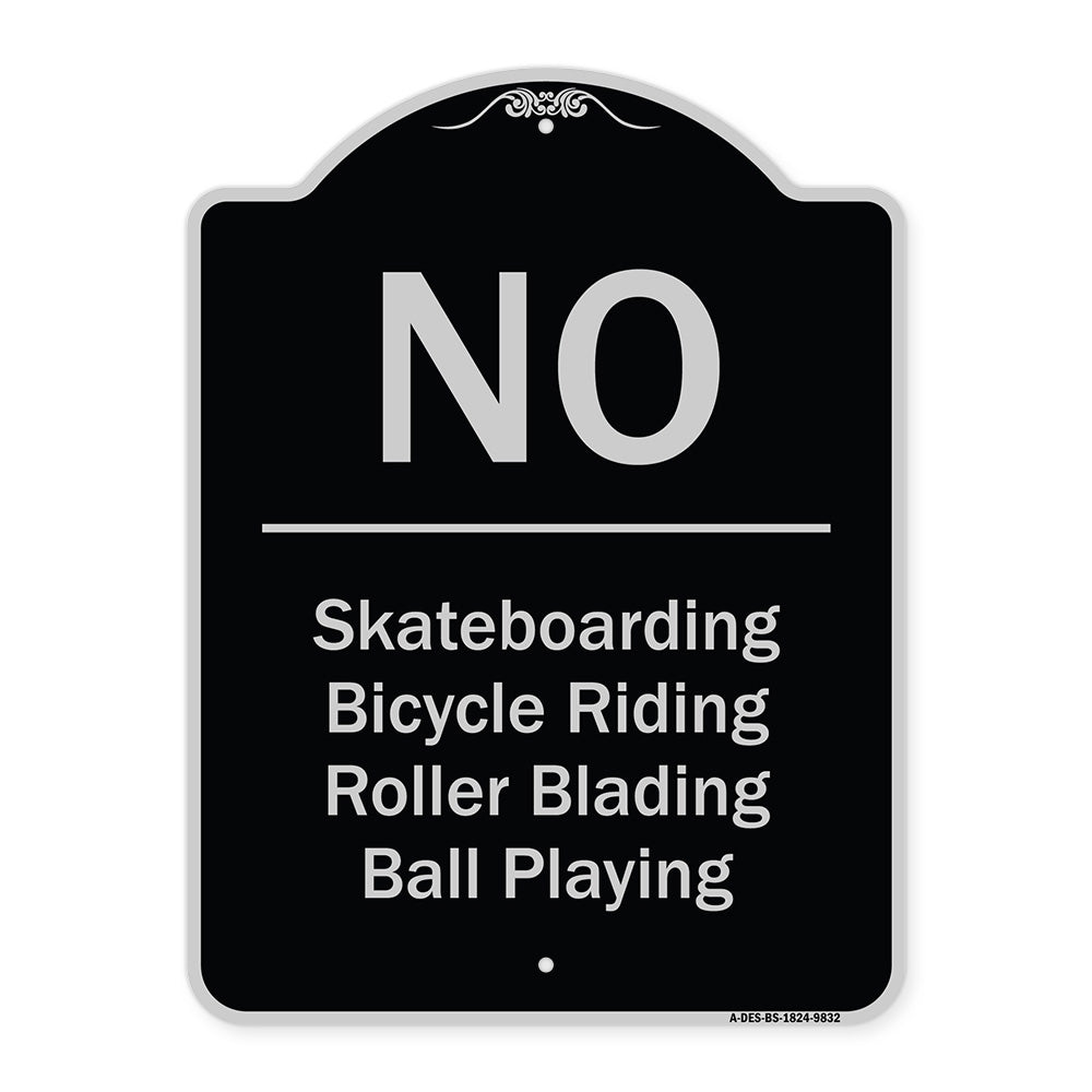 No - Bicycle Riding, Roller Blading, Ball Playing