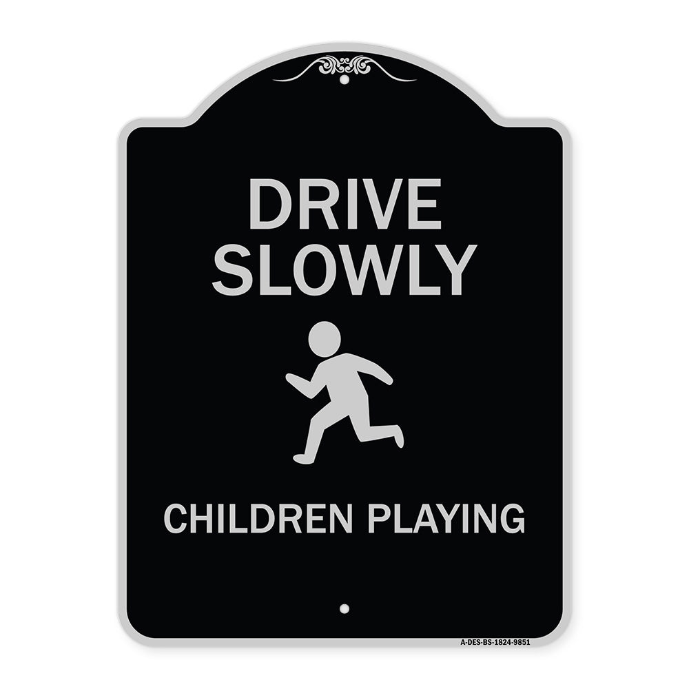 Drive Slowly Children Playing