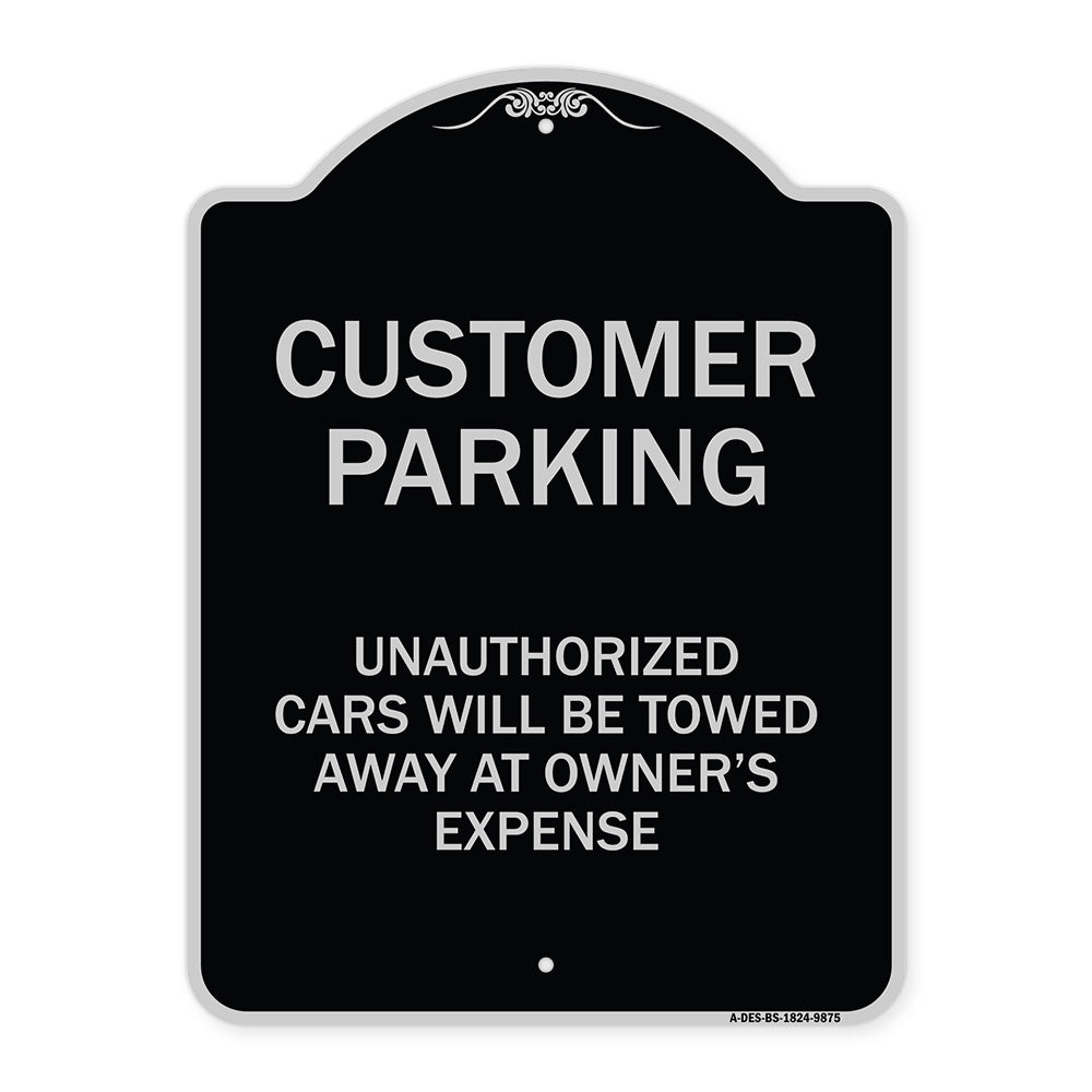 Unauthorized Cars Will Be Towed Away At Owner's Expense
